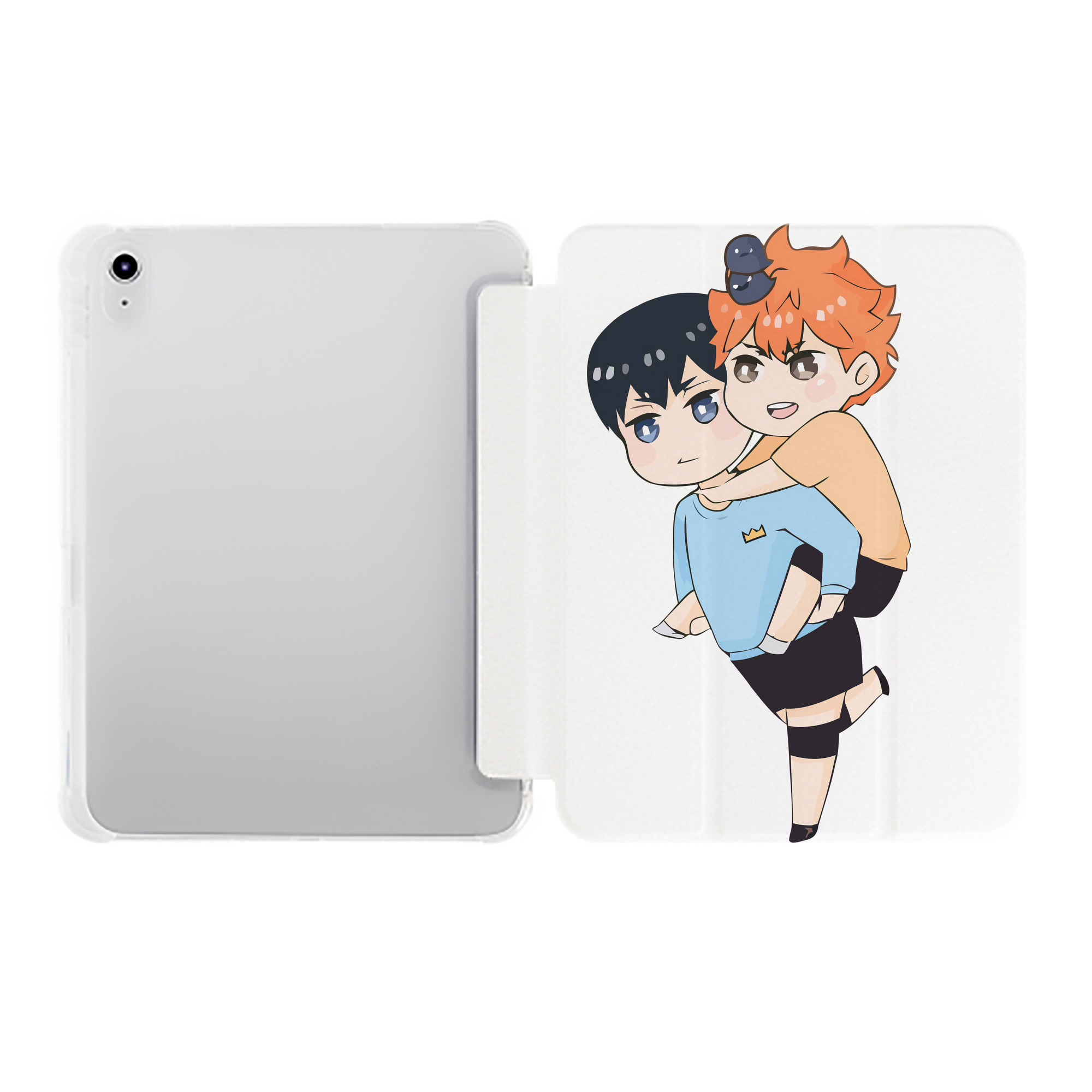 （画像用） ハイキュー!! Haikyu!! IPad ケース ペン収納付き 三つ折りスタンド PUレザー×シリコン 対応機種9.5/10.5/10.9インチ